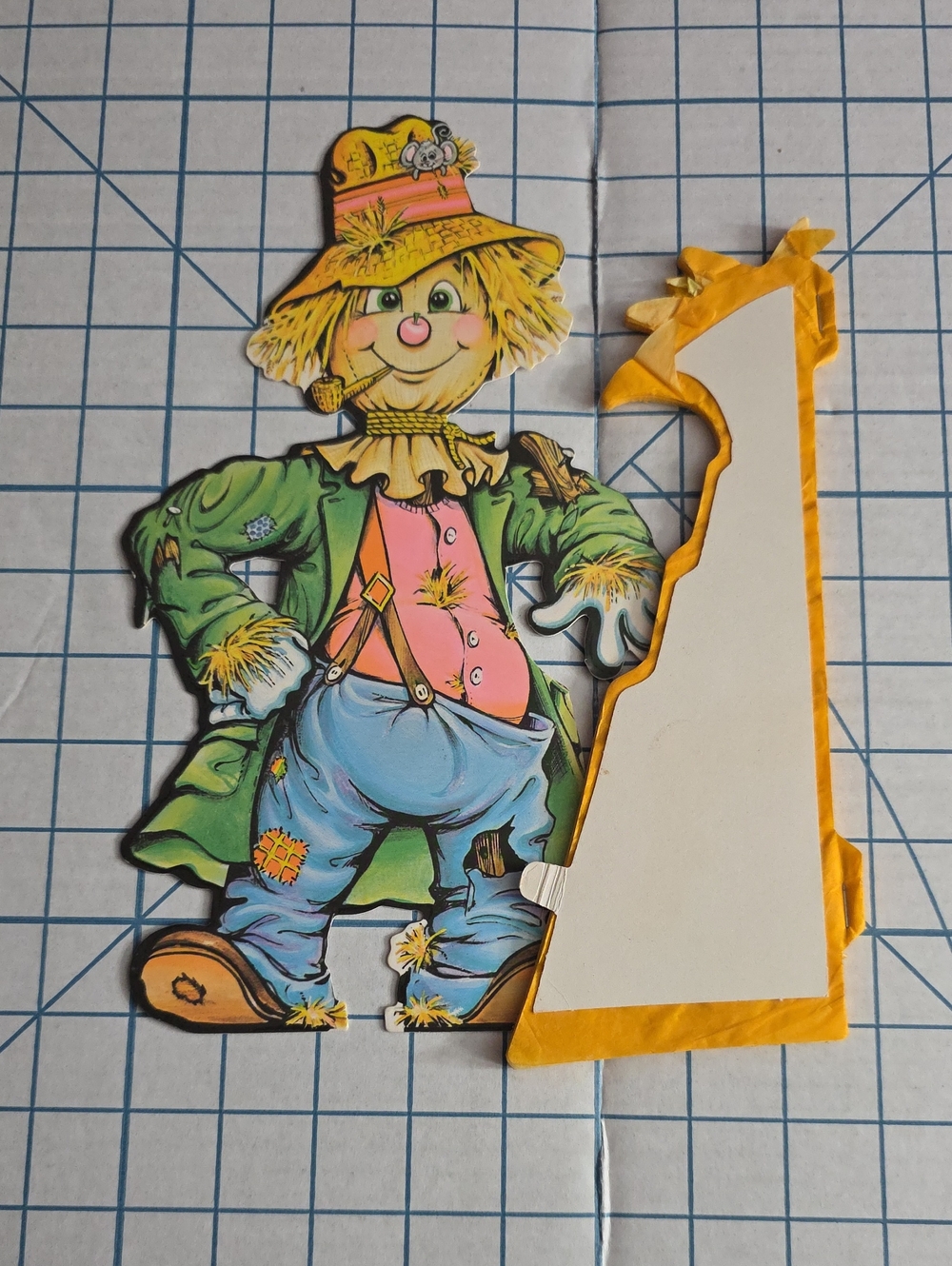 Scarecrow Die-Cut Wall Decor - Colorful Harvest Illustration, Vintage, Beistle